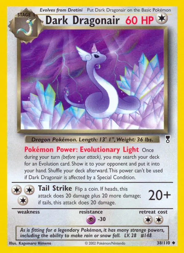 Dark Dragonair, Pokémon card