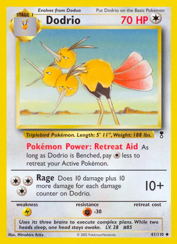 Dodrio, Pokémon card