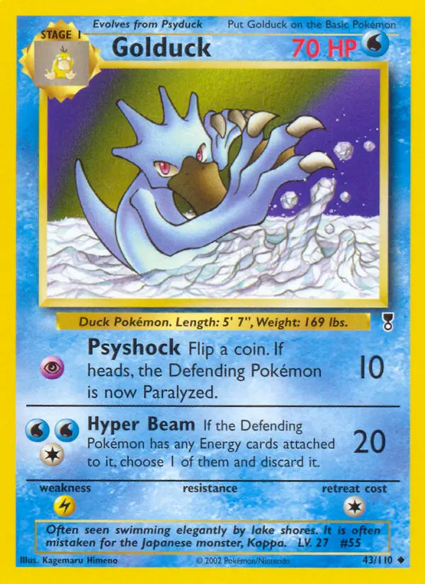 Golduck, Pokémon card