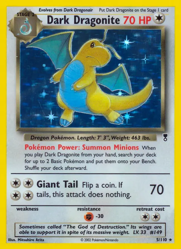 Dark Dragonite, Pokémon card