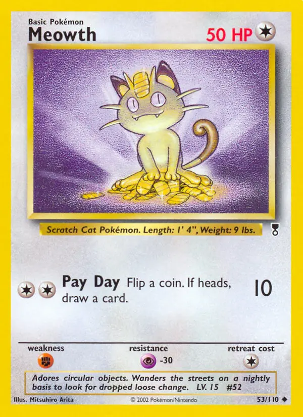Meowth, Pokémon card