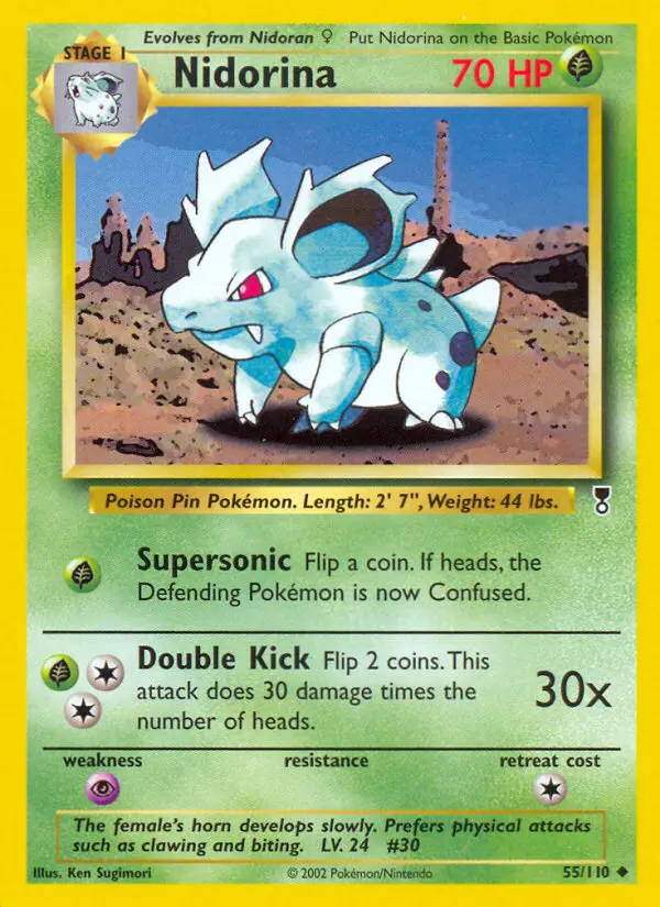 Nidorina, Pokémon card