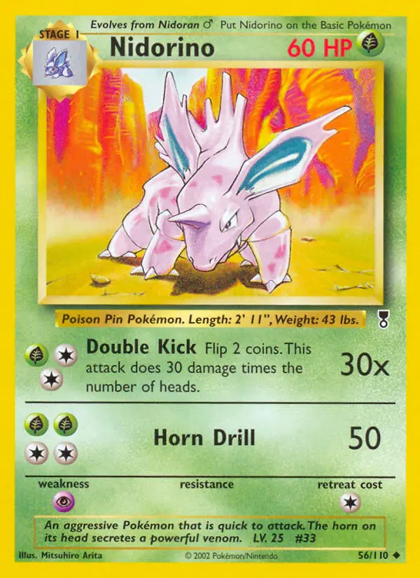 Nidorino, Pokémon card