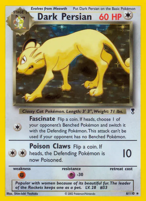 Dark Persian, Pokémon card