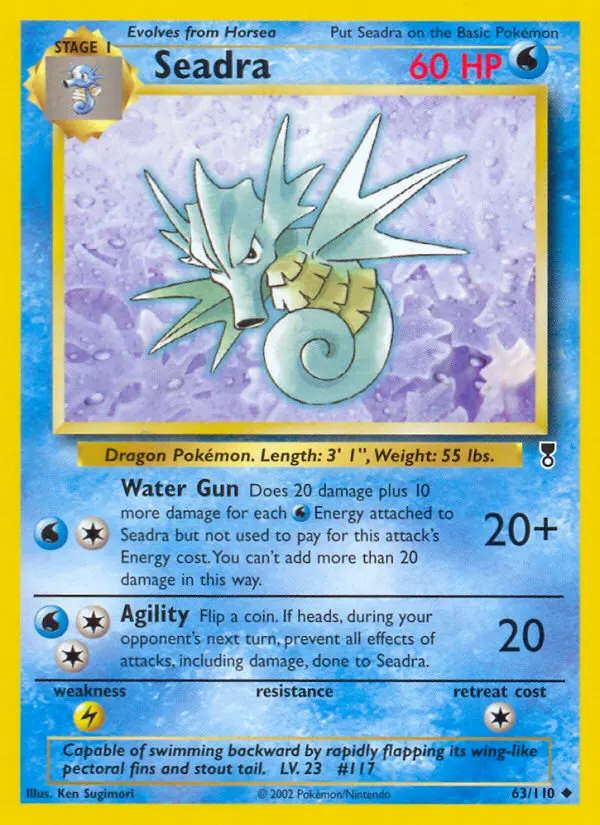 Seadra, Pokémon card