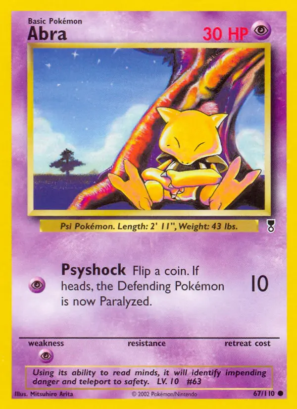 Abra, Pokémon card