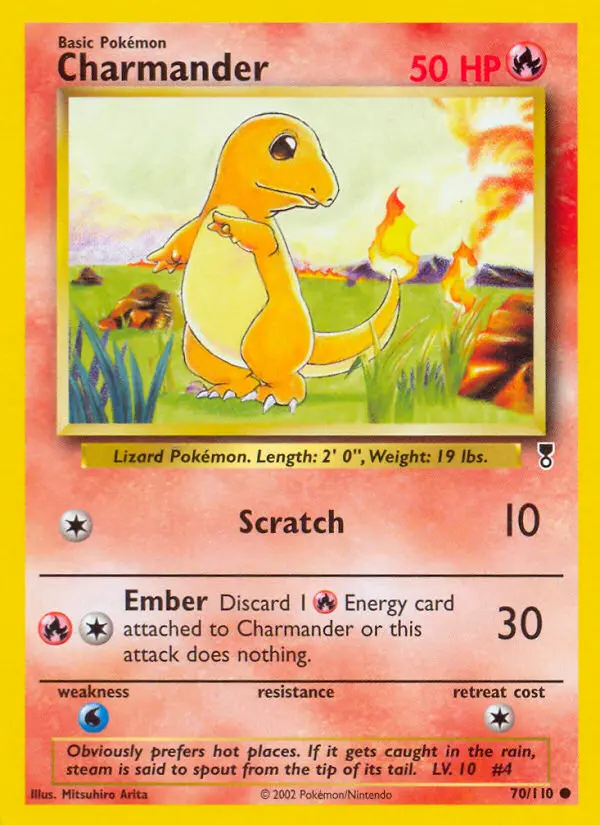Charmander, Pokémon card