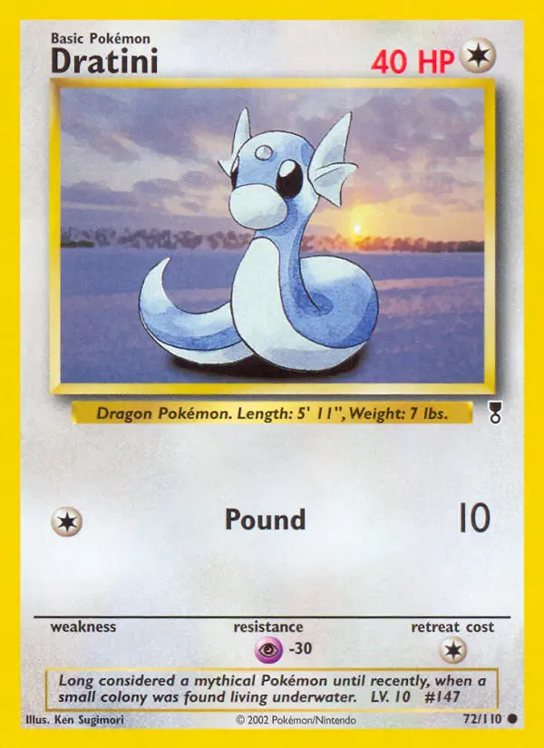 Dratini, Pokémon card