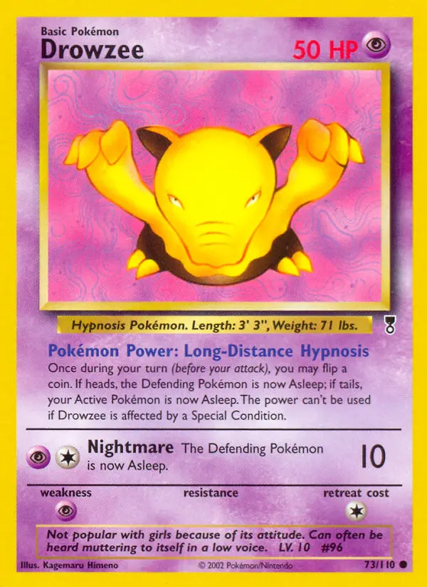 Drowzee, Pokémon card