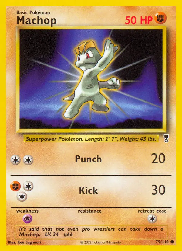 Machop, Pokémon card