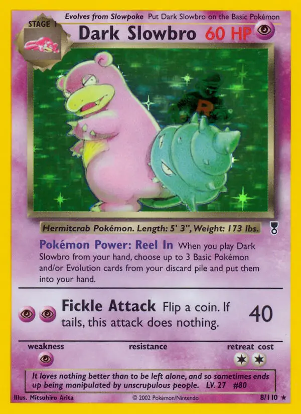 Dark Slowbro, Pokémon card