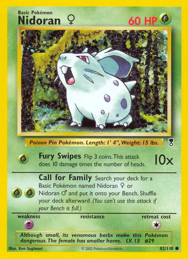 Nidoran♀, Pokémon card