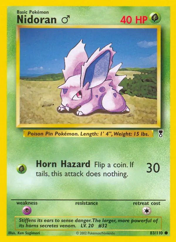 Nidoran♂, Pokémon card
