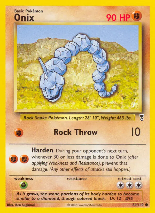 Onix, Pokémon card