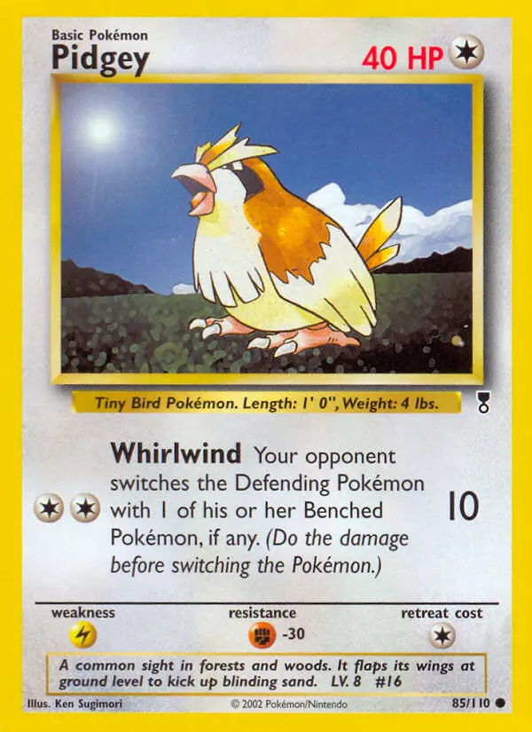 Pidgey, Pokémon card