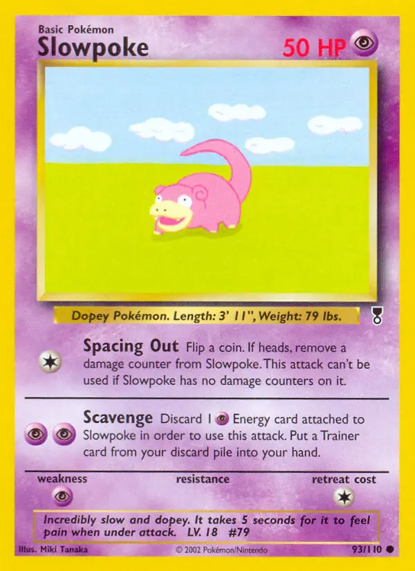 Slowpoke, Pokémon card