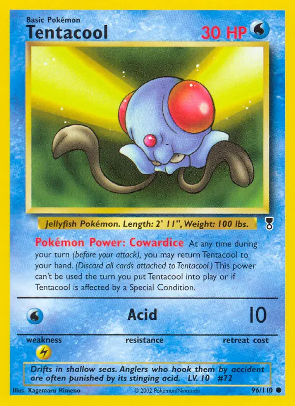 Tentacool, Pokémon card