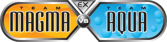 Team Magma vs Team Aqua set logo