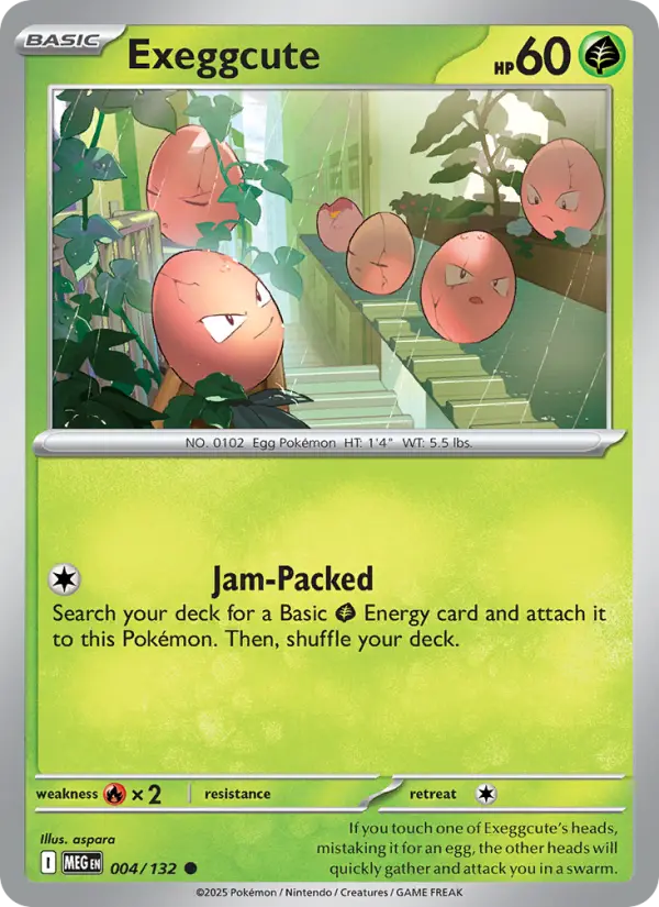 Exeggcute, Pokémon card