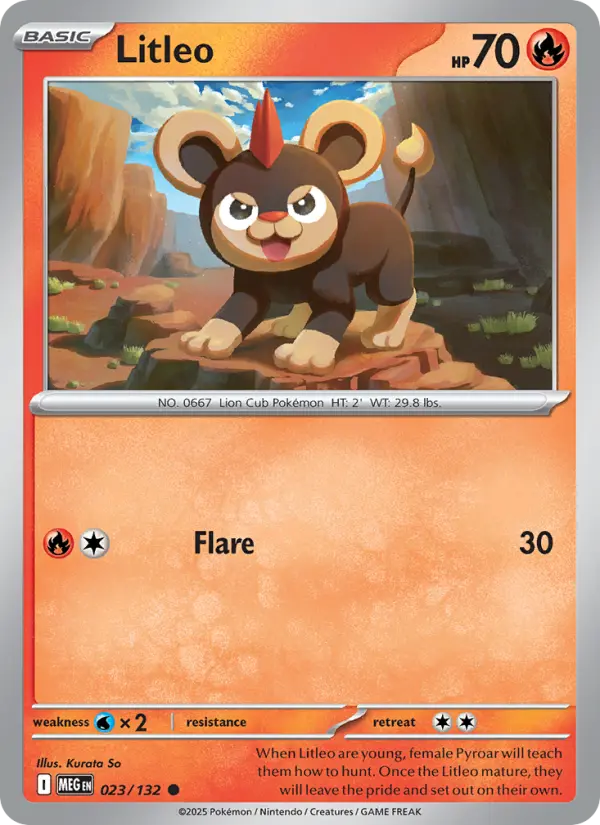 Litleo, Pokémon card