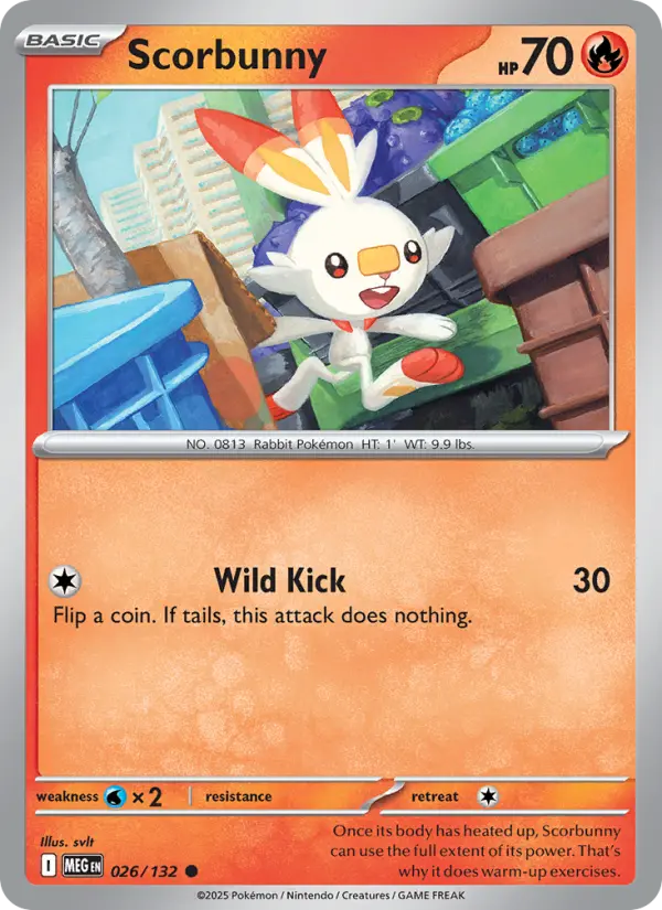 Scorbunny, Pokémon card