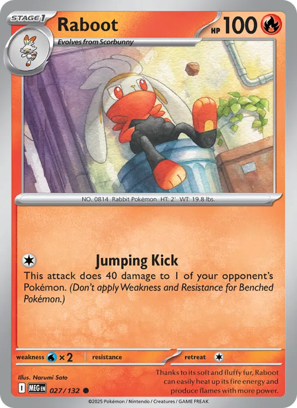 Raboot, Pokémon card