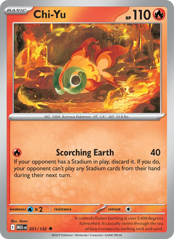Chi-Yu, Pokémon card