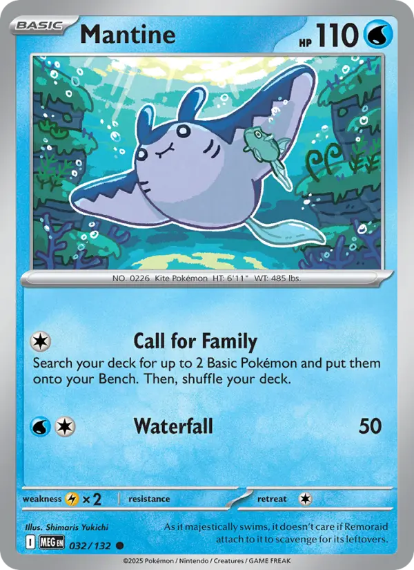 Mantine, Pokémon card