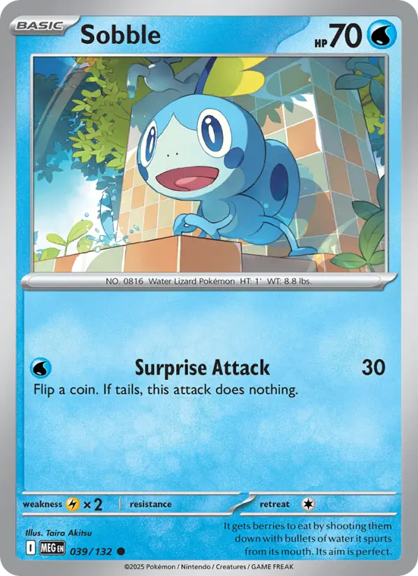 Sobble, Pokémon card