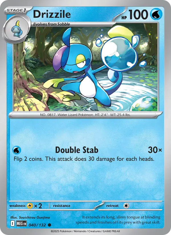 Drizzile, Pokémon card