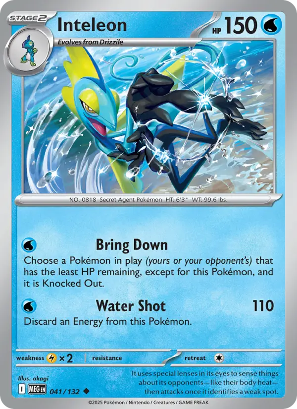 Inteleon, Pokémon card