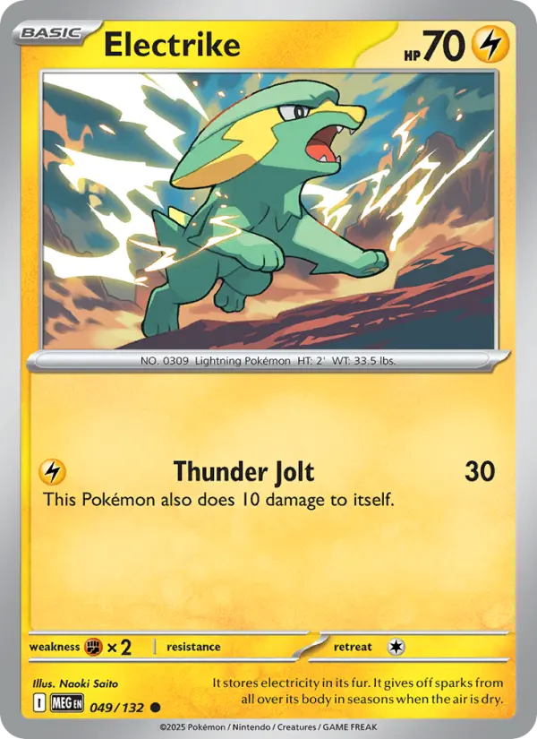 Electrike, Pokémon card