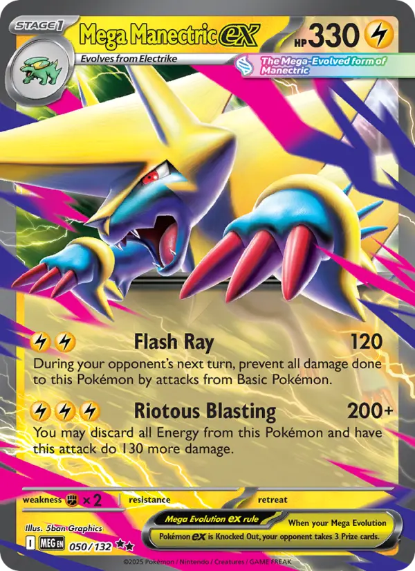Mega Manectric ex, Pokémon card
