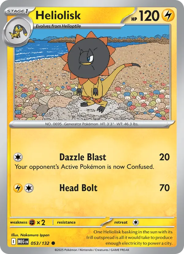 Heliolisk, Pokémon card