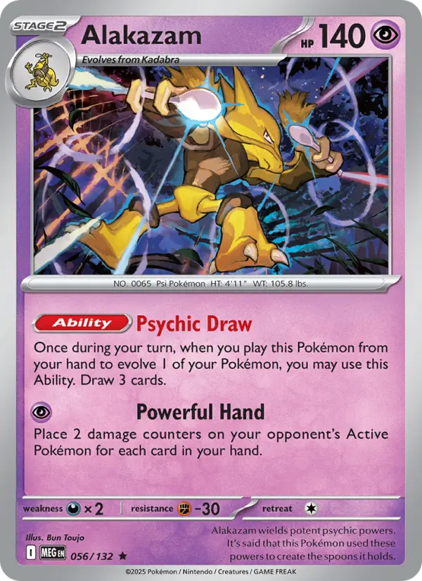 Alakazam, Pokémon card
