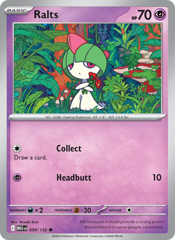 Ralts, Pokémon card