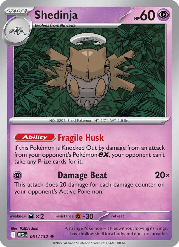 Shedinja, Pokémon card