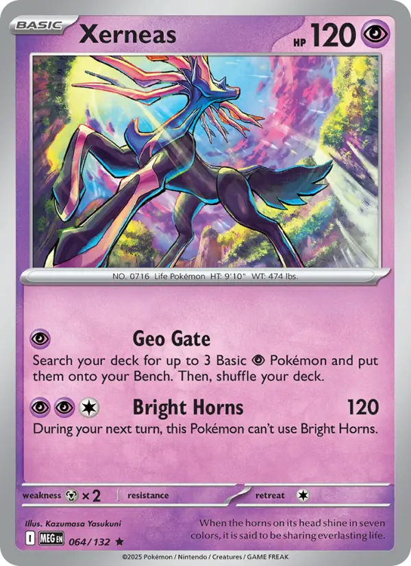 Xerneas, Pokémon card