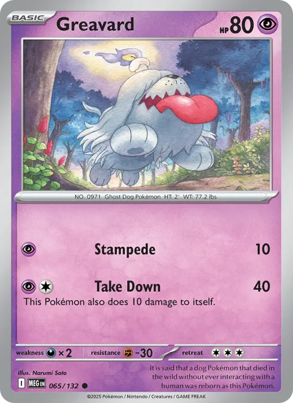 Greavard, Pokémon card