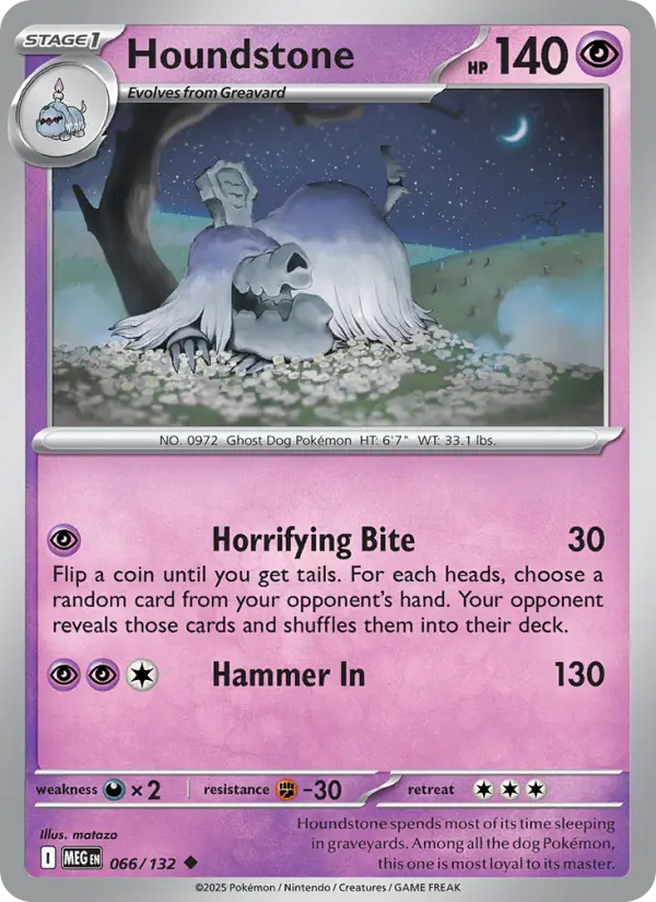 Houndstone, Pokémon card