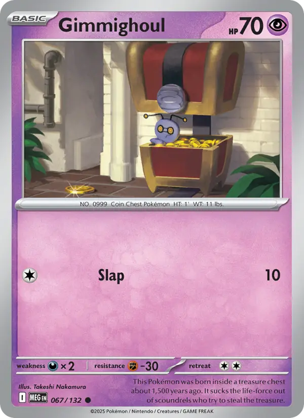 Gimmighoul, Pokémon card