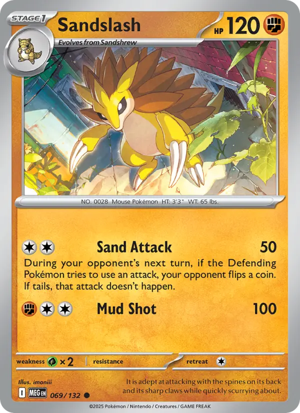 Sandslash, Pokémon card