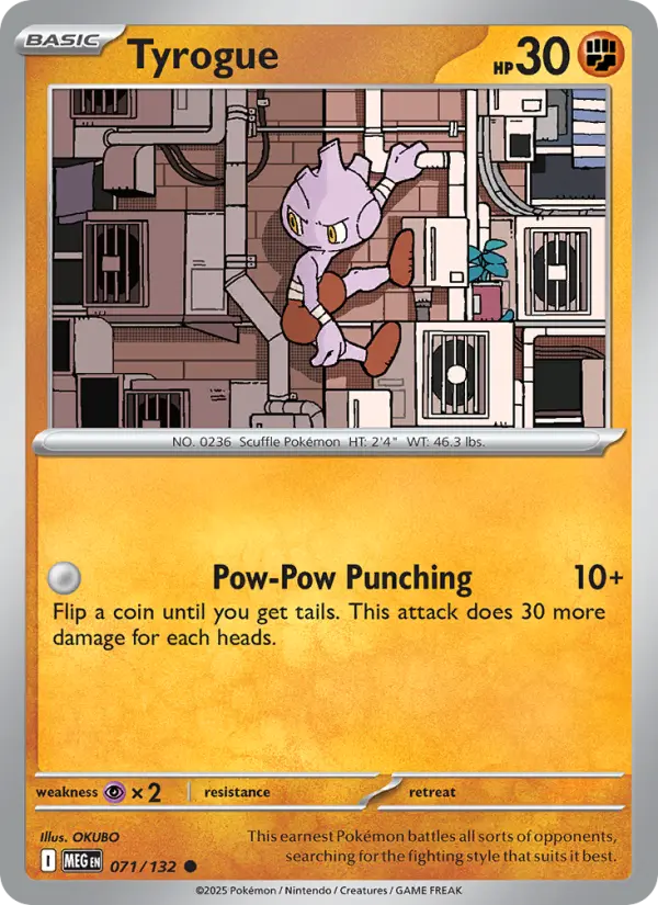 Tyrogue, Pokémon card