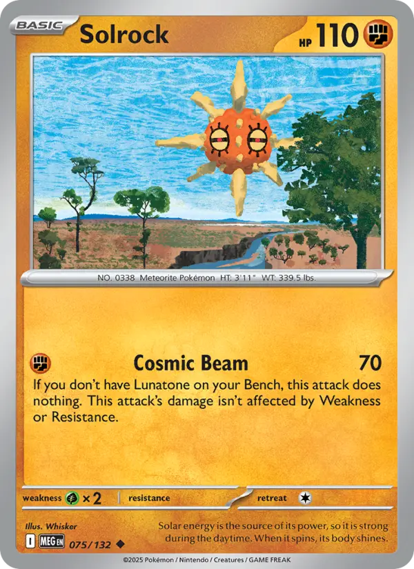 Solrock, Pokémon card