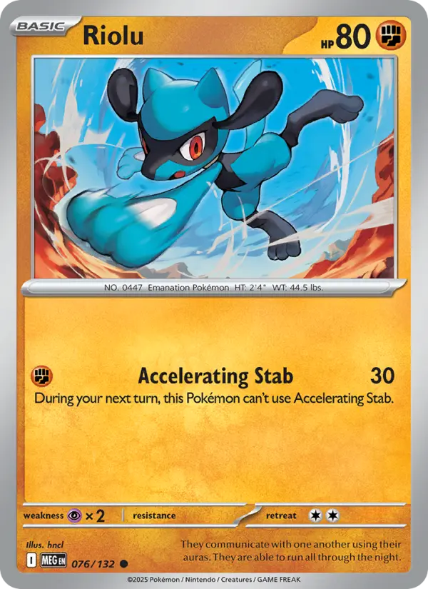 Riolu, Pokémon card