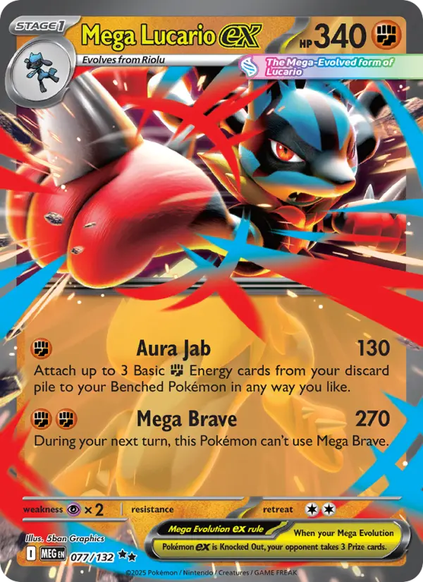 Mega Lucario ex, Pokémon card