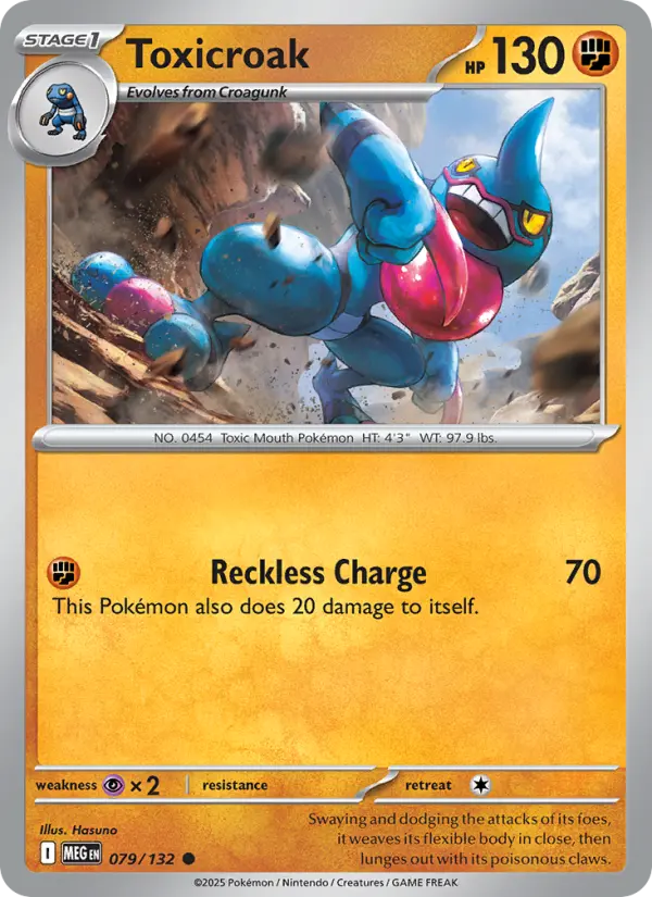 Toxicroak, Pokémon card