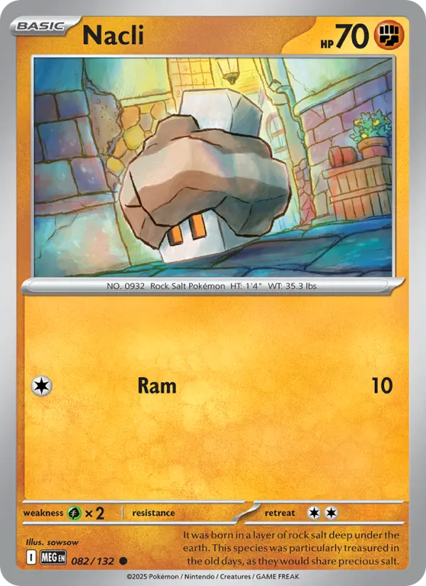 Nacli, Pokémon card
