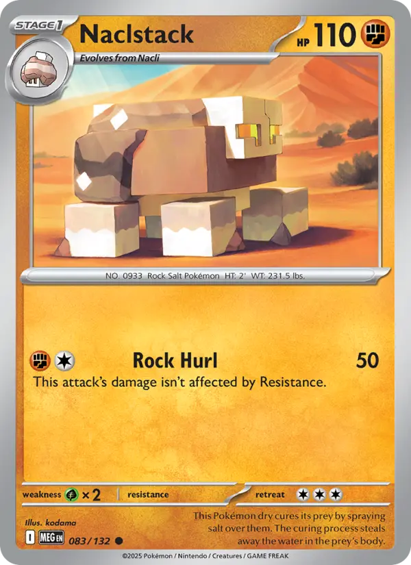 Naclstack, Pokémon card