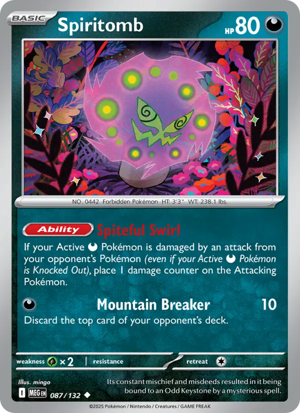 Spiritomb, Pokémon card